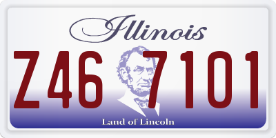 IL license plate Z467101