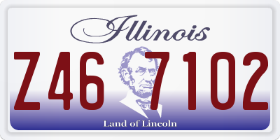 IL license plate Z467102
