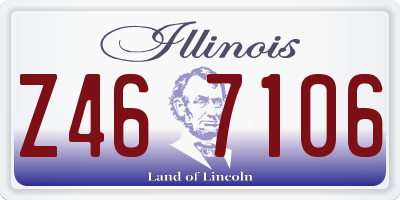 IL license plate Z467106