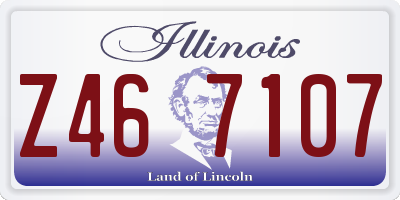 IL license plate Z467107