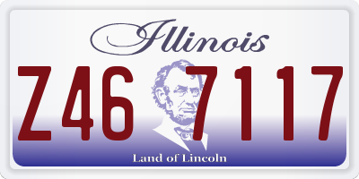 IL license plate Z467117