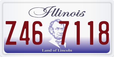 IL license plate Z467118