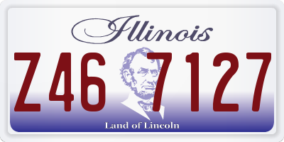 IL license plate Z467127