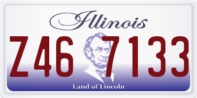 IL license plate Z467133