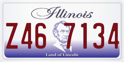 IL license plate Z467134