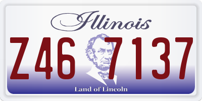 IL license plate Z467137