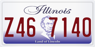 IL license plate Z467140
