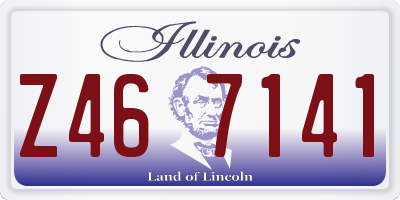 IL license plate Z467141
