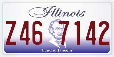 IL license plate Z467142