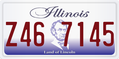 IL license plate Z467145