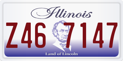 IL license plate Z467147
