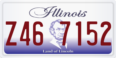 IL license plate Z467152