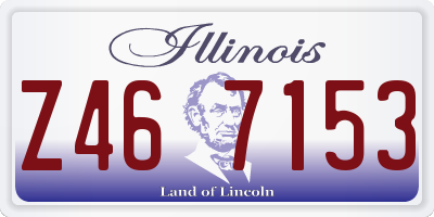 IL license plate Z467153
