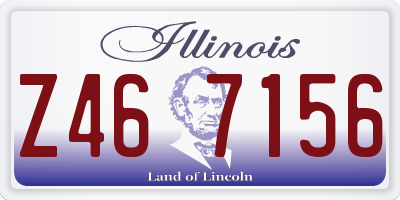 IL license plate Z467156