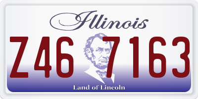 IL license plate Z467163
