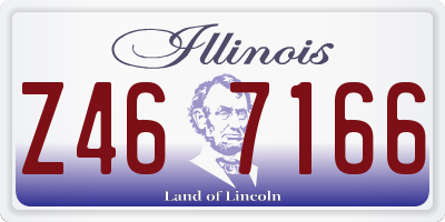 IL license plate Z467166