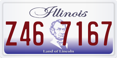 IL license plate Z467167