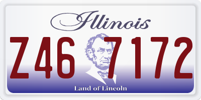 IL license plate Z467172