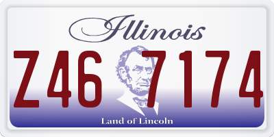 IL license plate Z467174