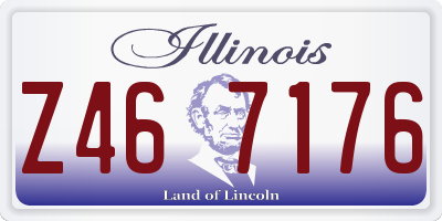 IL license plate Z467176