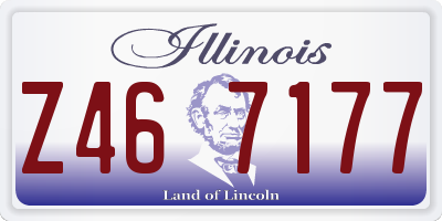 IL license plate Z467177