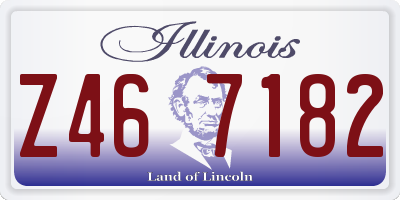 IL license plate Z467182