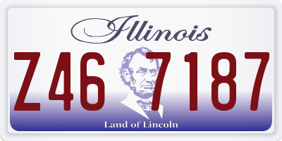 IL license plate Z467187