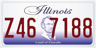IL license plate Z467188