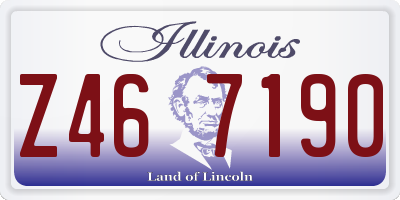 IL license plate Z467190