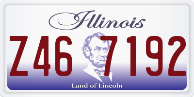 IL license plate Z467192