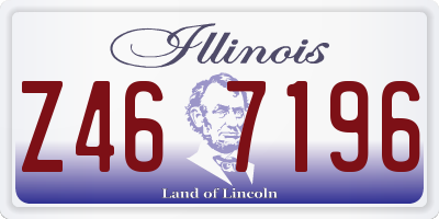 IL license plate Z467196