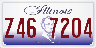 IL license plate Z467204