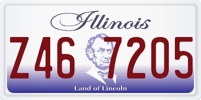 IL license plate Z467205