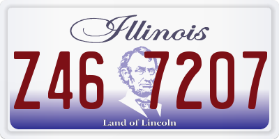 IL license plate Z467207
