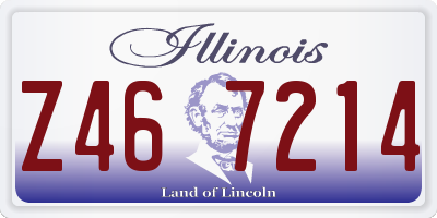 IL license plate Z467214