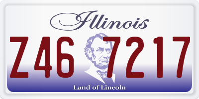IL license plate Z467217