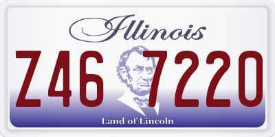 IL license plate Z467220