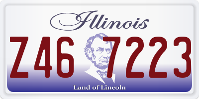 IL license plate Z467223