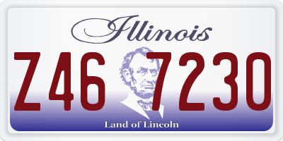 IL license plate Z467230