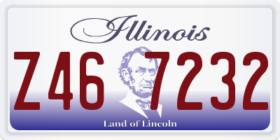 IL license plate Z467232