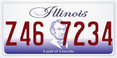 IL license plate Z467234