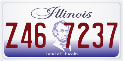IL license plate Z467237