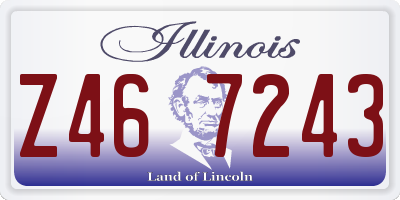IL license plate Z467243