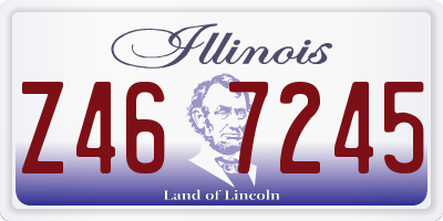 IL license plate Z467245