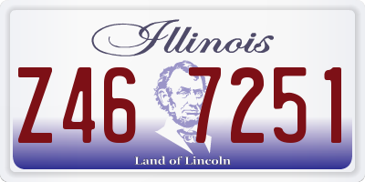 IL license plate Z467251