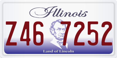 IL license plate Z467252