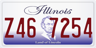 IL license plate Z467254
