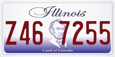 IL license plate Z467255
