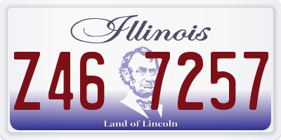IL license plate Z467257