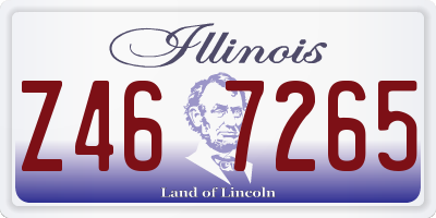 IL license plate Z467265